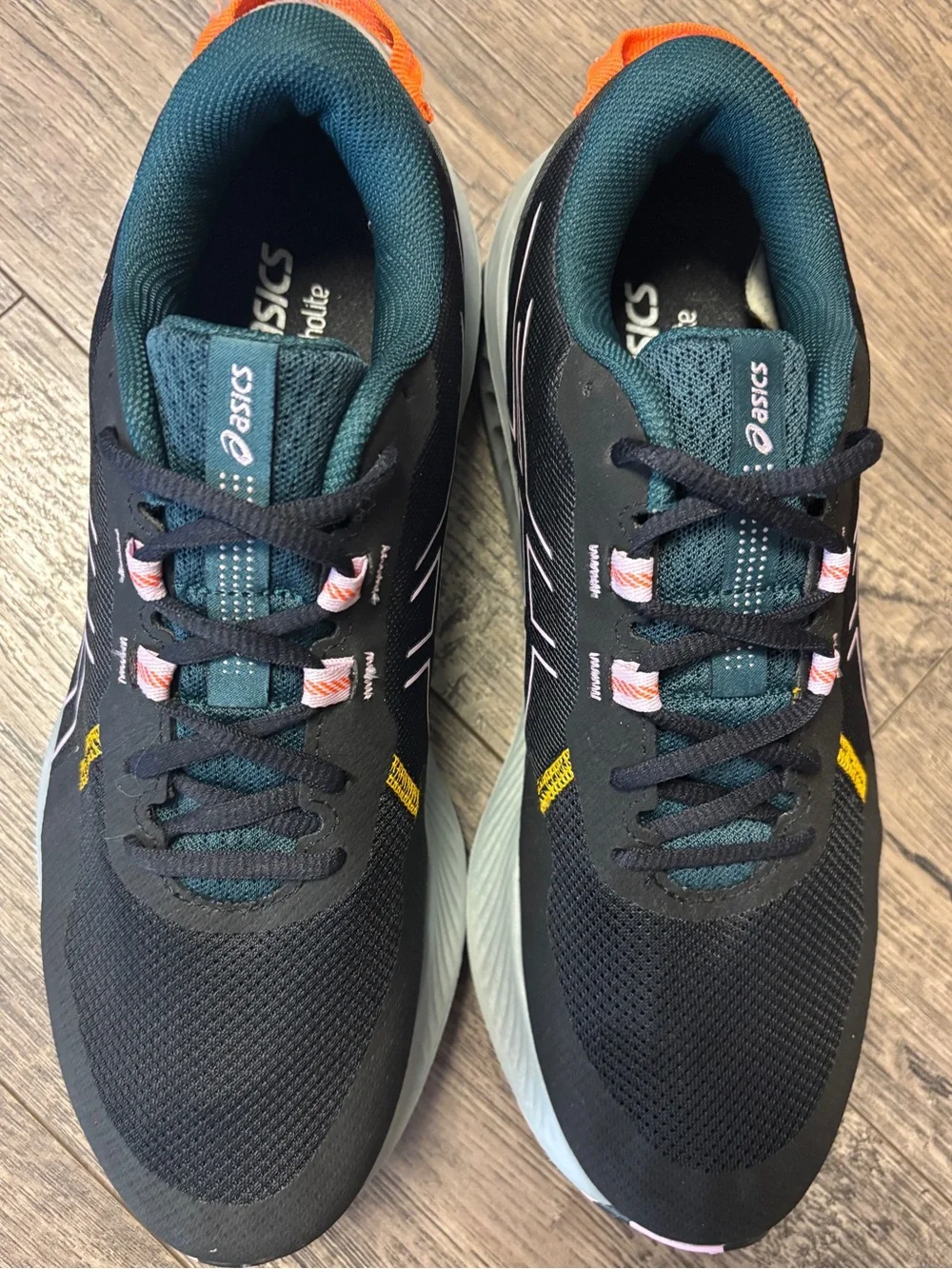 Asics Gel-Excite Trail 2 Black Birch Athletic Running Shoes Womens Size 9.5